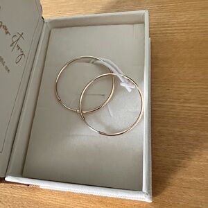 Made By Mary Live In Hoop Earrings - Gold Filled 30mm